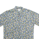 BISHOP ST Mens Shirt Black Crazy Pattern M