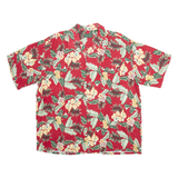 SCANDIA WOODS Mens Hawaiian Shirt Red Floral XL
