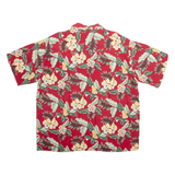 SCANDIA WOODS Mens Hawaiian Shirt Red Floral XL