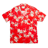 PARADISE FOUND Mens Hawaiian Shirt Red Floral XL