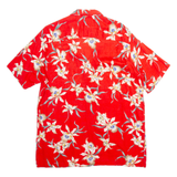 PARADISE FOUND Mens Hawaiian Shirt Red Floral XL