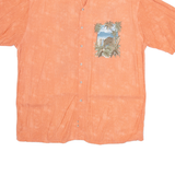 CAMPIA MODA Mens Hawaiian Shirt Pink Crazy Pattern XL