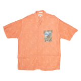 CAMPIA MODA Mens Hawaiian Shirt Pink Crazy Pattern XL