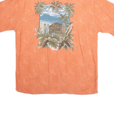 CAMPIA MODA Mens Hawaiian Shirt Pink Crazy Pattern XL