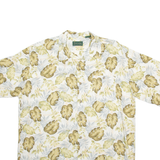 SCANDIA WOODS Mens Hawaiian Shirt Beige Floral XL