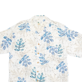 M.E SPORT Mens Hawaiian Shirt Beige Crazy Pattern XL