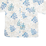 M.E SPORT Mens Hawaiian Shirt Beige Crazy Pattern XL