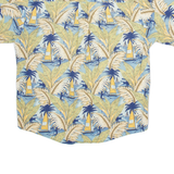 NATURAL ISSUE Mens Hawaiian Shirt Blue Crazy Pattern M