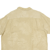 CLUB ROOM Mens Hawaiian Shirt Beige Crazy Pattern 2XL