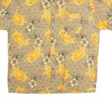 NATURAL ISSUE Mens Hawaiian Shirt Brown Floral XL