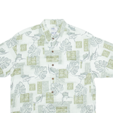 AMERICAN FISHING TACKLE CO Mens Hawaiian Shirt Green Crazy Pattern XL