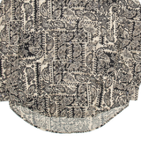 ROUNDTREE & YORKE Mens Shirt Black Crazy Pattern Long Sleeve M