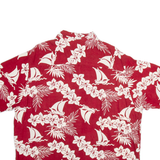 PURITAN Mens Hawaiian Shirt Red Floral L