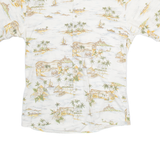 PIERRE CARDIN Mens Shirt Beige Crazy Pattern S