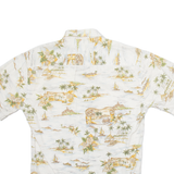 PIERRE CARDIN Mens Shirt Beige Crazy Pattern S