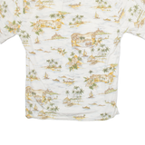 PIERRE CARDIN Mens Shirt Beige Crazy Pattern S