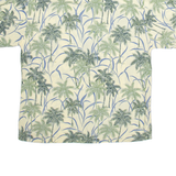 PIERRE CARDIN Mens Hawaiian Shirt Green Crazy Pattern L