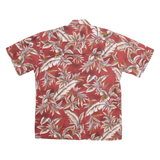WINDHAM POINTE Mens Hawaiian Shirt Red Floral M