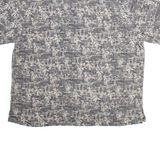 BATIK BAY Mens Shirt Black Silk Crazy Pattern 2XL