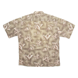 BATIK BAY Mens Hawaiian Shirt Green Floral L
