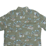BATIK BAY Mens Hawaiian Shirt Green Crazy Pattern XL