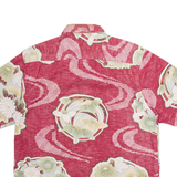 UNIONBAY Mens Hawaiian Shirt Red Crazy Pattern L