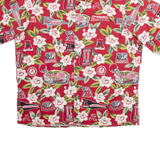 REYN SPOONER Mens Hawaiian Shirt Red Crazy Pattern XL