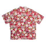 REYN SPOONER Mens Hawaiian Shirt Red Crazy Pattern XL