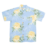 JOE MARLIN Mens Hawaiian Shirt Blue Floral M