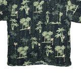 SUN CASUALS Mens Hawaiian Shirt Black Crazy Pattern XL