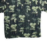 SUN CASUALS Mens Hawaiian Shirt Black Crazy Pattern XL