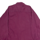 AMERICAN TERRAIN Mens Plain Shirt Maroon 90s Long Sleeve XL