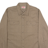 WRANGLER Mens Plain Shirt Brown Long Sleeve XL