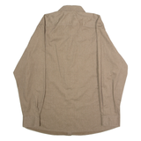 WRANGLER Mens Plain Shirt Brown Long Sleeve XL