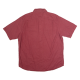 WRANGLER Mens Plain Shirt Red 90s XL