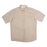 WRANGLER Mens Plain Shirt Beige L
