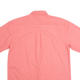 LL BEAN Mens Plain Shirt Pink 90s M