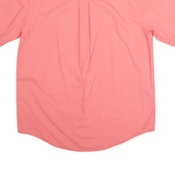LL BEAN Mens Plain Shirt Pink 90s M