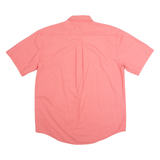 LL BEAN Mens Plain Shirt Pink 90s M