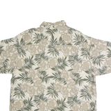 PURITAN Mens Hawaiian Shirt Beige Viscose 90s Floral XL