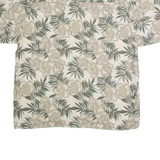 PURITAN Mens Hawaiian Shirt Beige Viscose 90s Floral XL