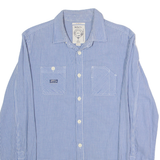 DIESEL Slim Fit Mens Shirt Blue Gingham Long Sleeve L