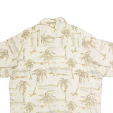 CROSSINGS Mens Hawaiian Shirt Cream 90s Floral XL