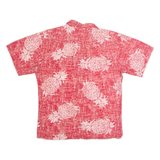 PALMWAVE Mens Hawaiian Shirt Red 90s Floral S