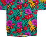Mens Shirt Green 90s Floral S