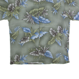 CAMPIA MODA Mens Hawaiian Shirt Green 90s Floral XL
