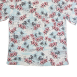 GROOVY BAY Mens Hawaiian Shirt Blue 90s Floral M
