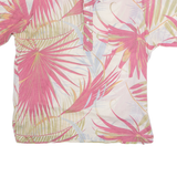 TROPICANA Pullover Mens Hawaiian Shirt Pink 90s Floral L