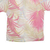 TROPICANA Pullover Mens Hawaiian Shirt Pink 90s Floral L