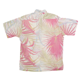 TROPICANA Pullover Mens Hawaiian Shirt Pink 90s Floral L